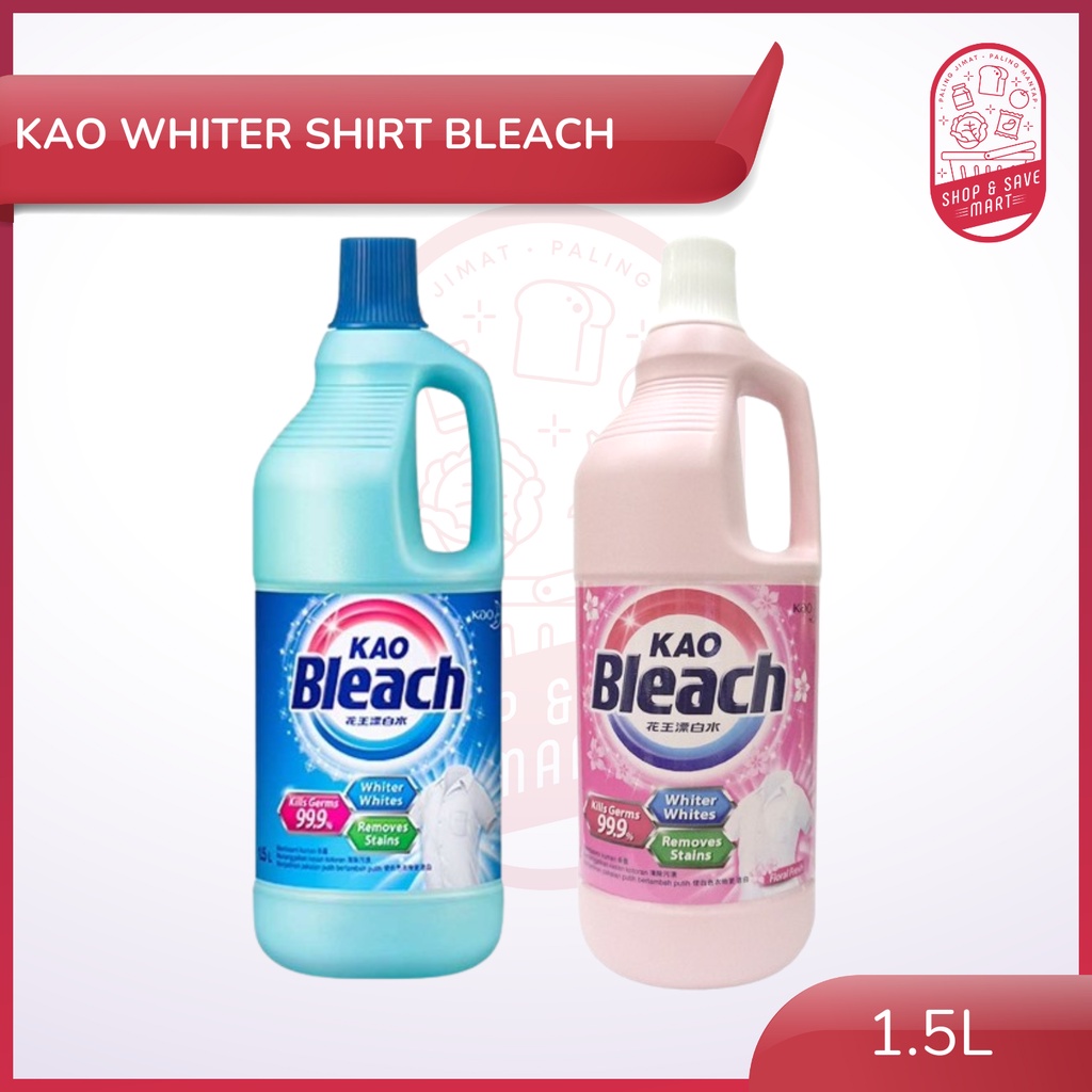 KAO Liquid Bleach 1.5L (Type Original / Floral) Peluntur Baju