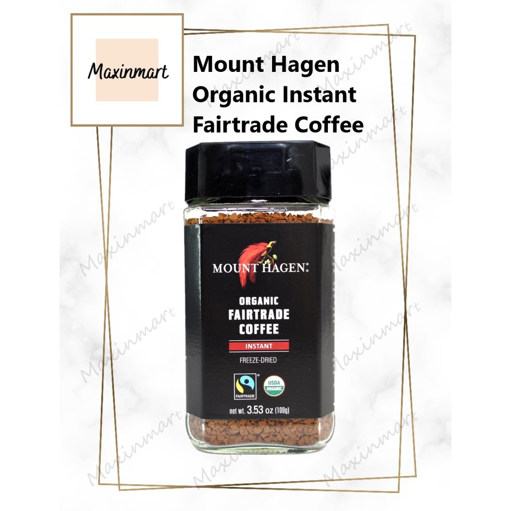 Mount Hagen Organic Fairtrade Coffee Instant 3 53 Oz 100 G   563f4ecc7905fa186361921120c1f250