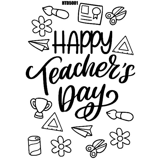 READY STOCK MALAYSIA - BALLOON STICKER HAPPY TEACHERS DAY (A5 SIZE ...