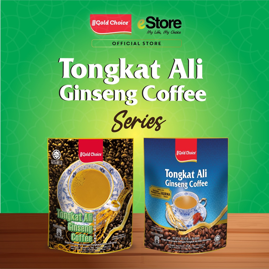 GOLD CHOICE Tongkat Ali Ginseng Coffee / With Dates | Shopee Malaysia