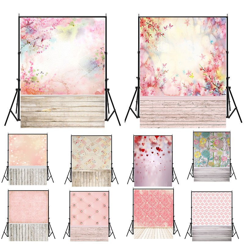 Pink Patterns Romantic Photography Background Studio Photo Backdrop ...