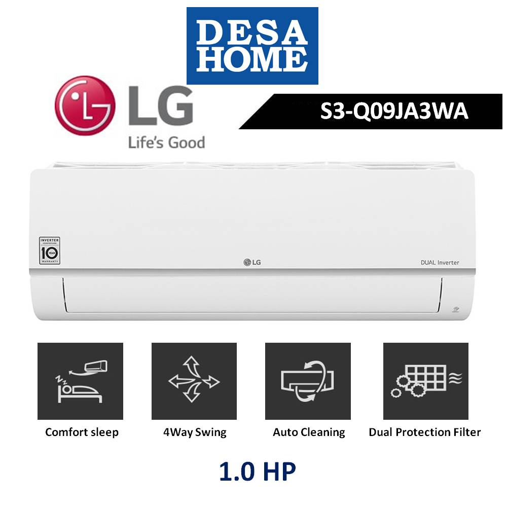 [FREE DELIVERY] LG S3NQ09JA3WA 1.0HP AIR COND S3-Q09JA3WA | Shopee Malaysia