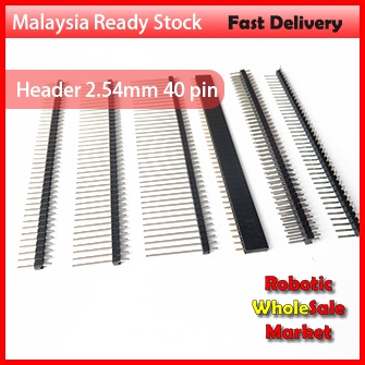 Header 2.54mm Straight Right Angle Connector 40p