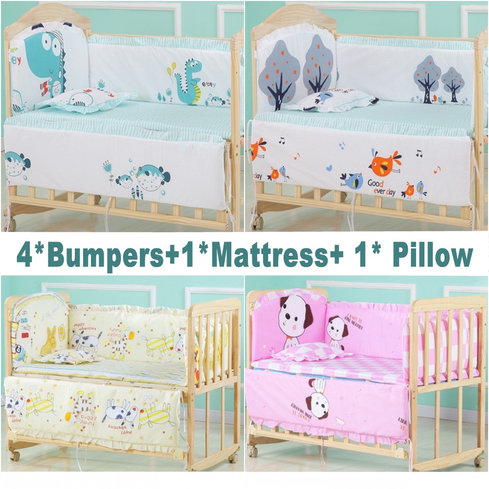 Baby Cot Bumper Cushion Set (6pcs)