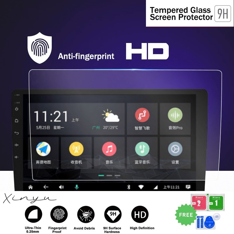 LOWEST PRICE Car GPS Navigation Tempered Glass Anti glare Screen