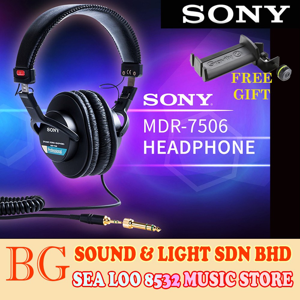 SONY MDR7506 MDR-7506 PROFESSIONAL LARGE DIAPHRAGM HEADPHONES