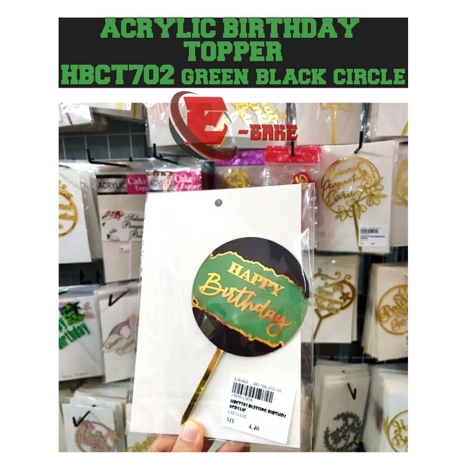 TOPPER Akrilik | TOPPER HARI LAHIR | KEK TOPPER | Shopee Malaysia