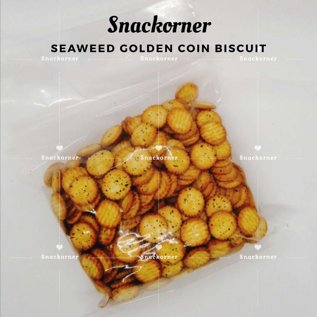 Seaweed Golden Coin Biscuit / Biskut Syling Emas Rumput Laut-Tasty ...