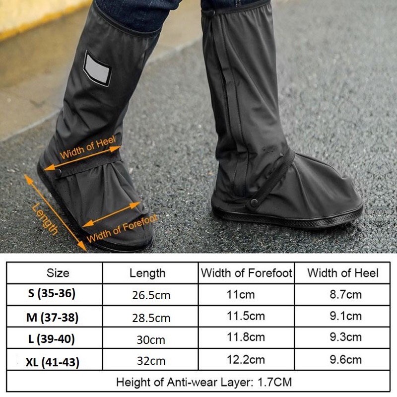Kasut Hujan Getah Cover Rain shoes cover Waterproof Motorcycle Bike ...