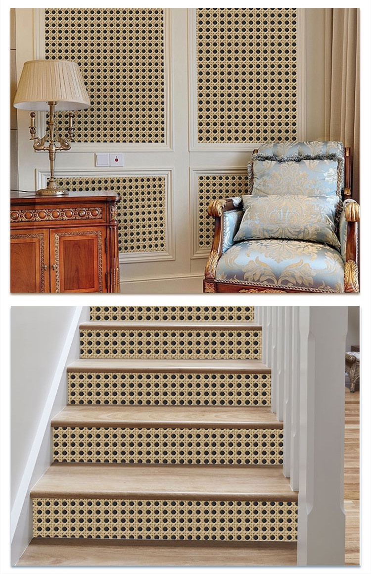 PVC Decoration Bedroom Rattan Waterproof Wallpaper Wardrobe Sticker ...