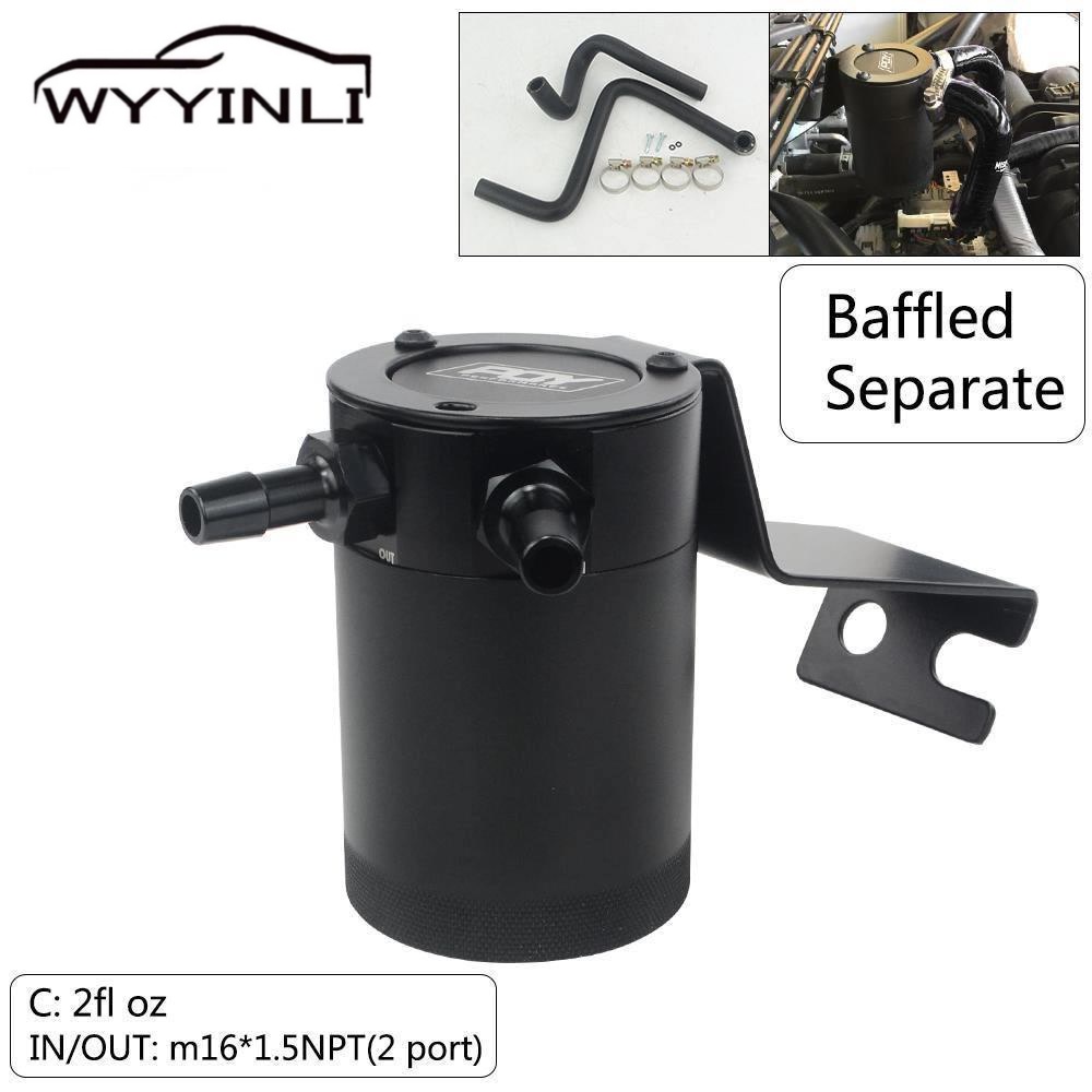 Baffled Universal Oil Catch Can/tank Fuel Tank Reservoir Carburantreser
