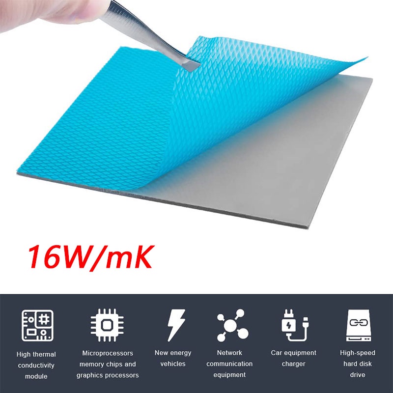 16W/mk Heat Dissipation Silicone Pad CPU/GPU Graphics Card Water