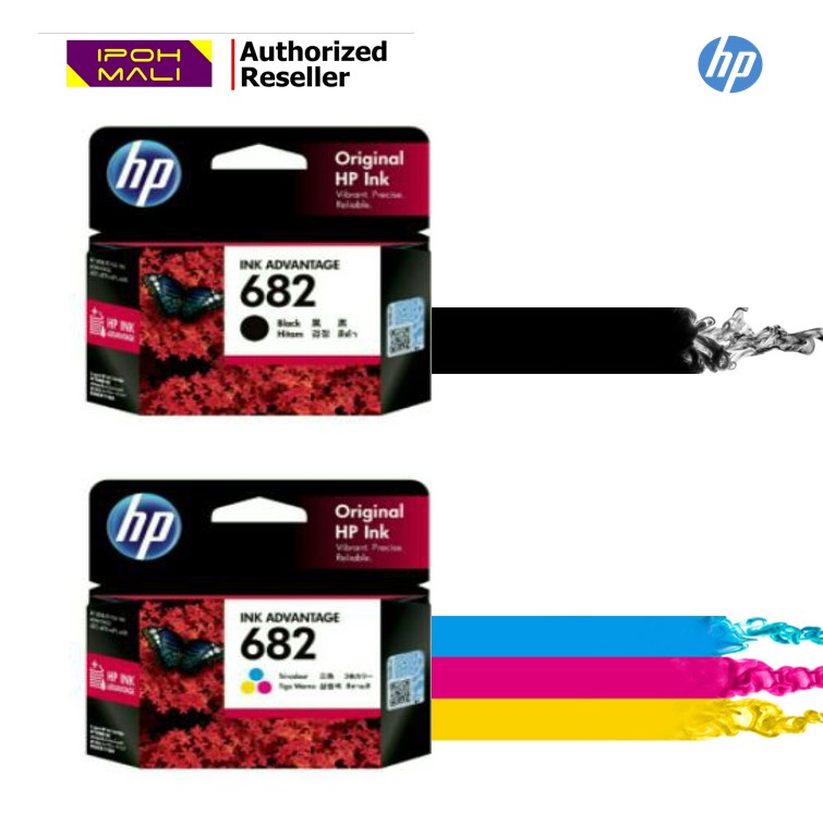 HP 682 BLACK / COLOR INK CARTRIDGE [100% ORIGINAL] | Shopee Malaysia