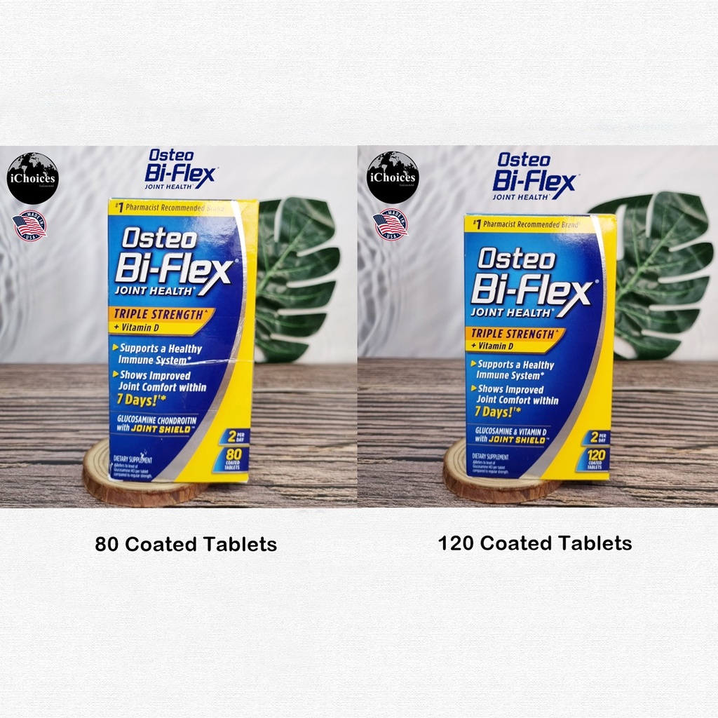 [Osteo BiFlex] Joint Health Triple Strength + Vitamin D 80 or 120