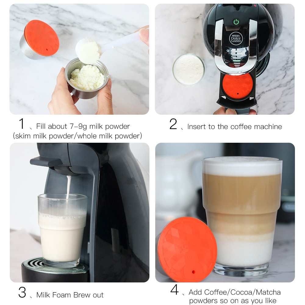 iCafilas Stainless Steel Nescafe Dolce Gusto Milk Foam Filters Reusable Refillable Dolci Gusto Coffee Capsule Pod Shopee Malaysia