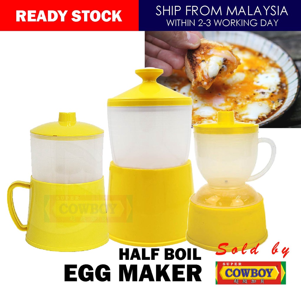 Half Boiled Egg Container Cooker 4 eggs / Bekas Rebus Telur Separuh