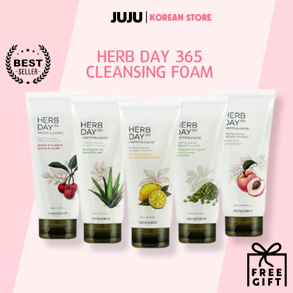 The face shop / Herb Day 365 Master Blending Foaming Cleansing Foam