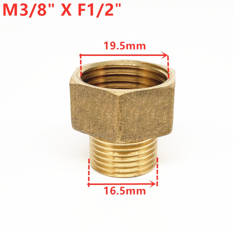 18 14 38 12 Male To Female Thread Brass Pipe Connectors Mstock Brass Coupler Adapter 7951