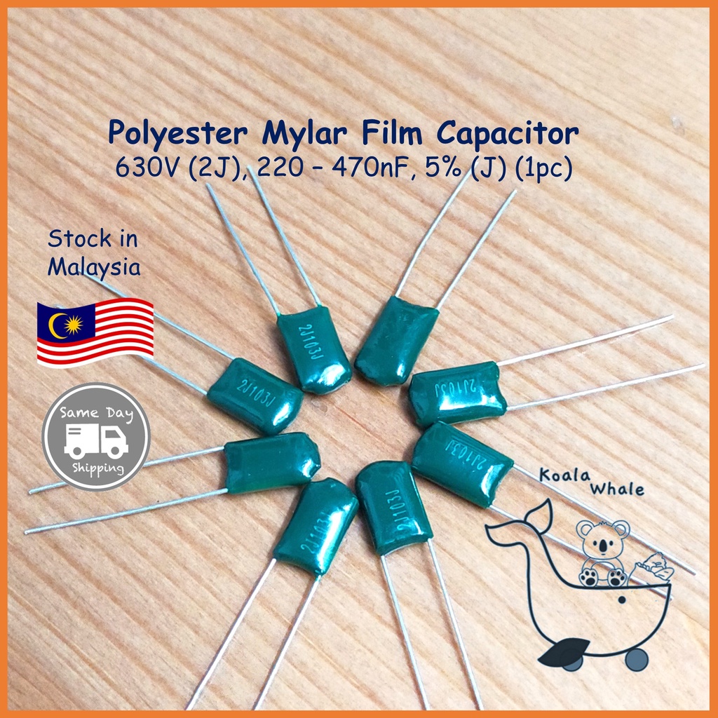 Polyester Mylar Film Capacitor 630V 2J 2J102 2J103 2J152 2J222 2J223 ...
