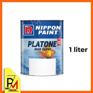 NIPPON PAINT Platone High Gloss 1L Wood & Metal Paint Oil-Based Cat ...