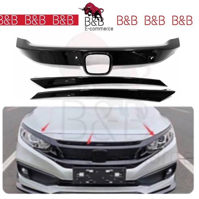 Car Front Grill Cover compatible for Honda Civic FC 2016 2020 Front Grill Cover Civic FC