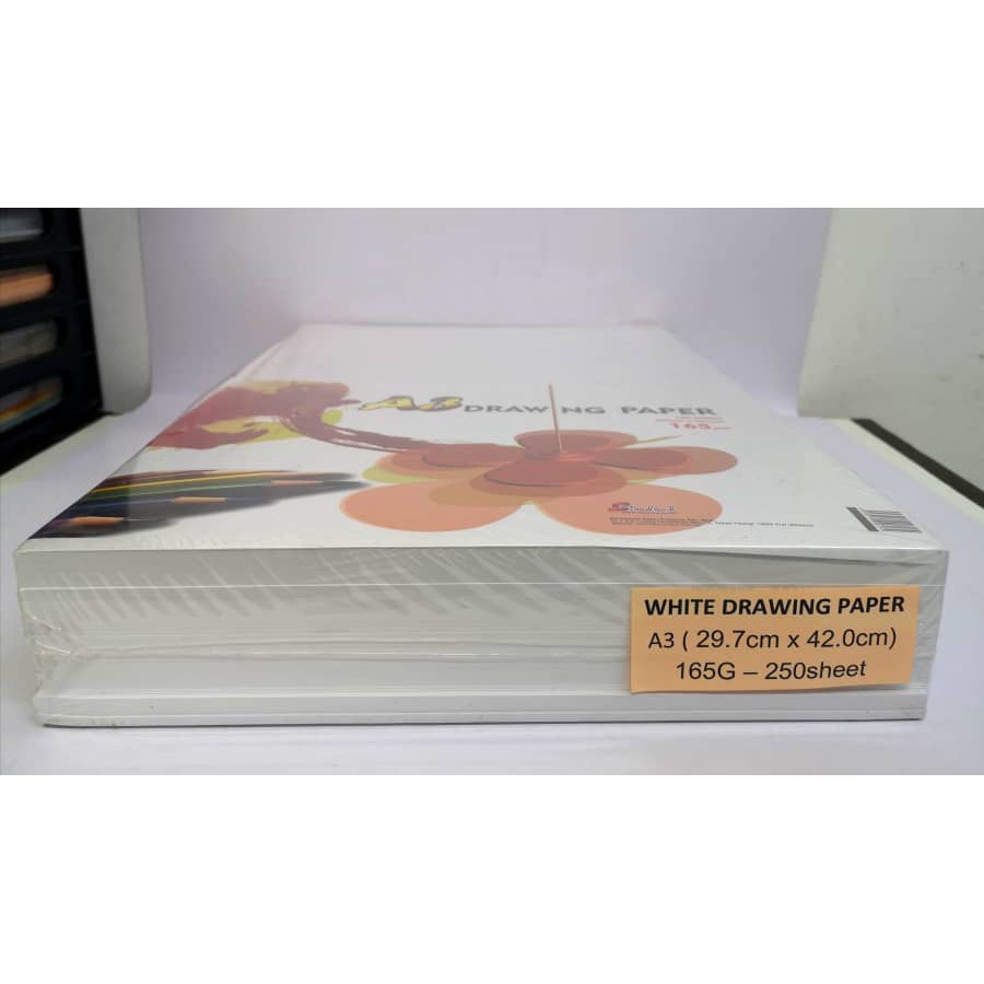Cartridge Paper / DRAWING PAPER / KERTAS LUKISAN 165G A3 250sheet (Premier Grade) Shopee