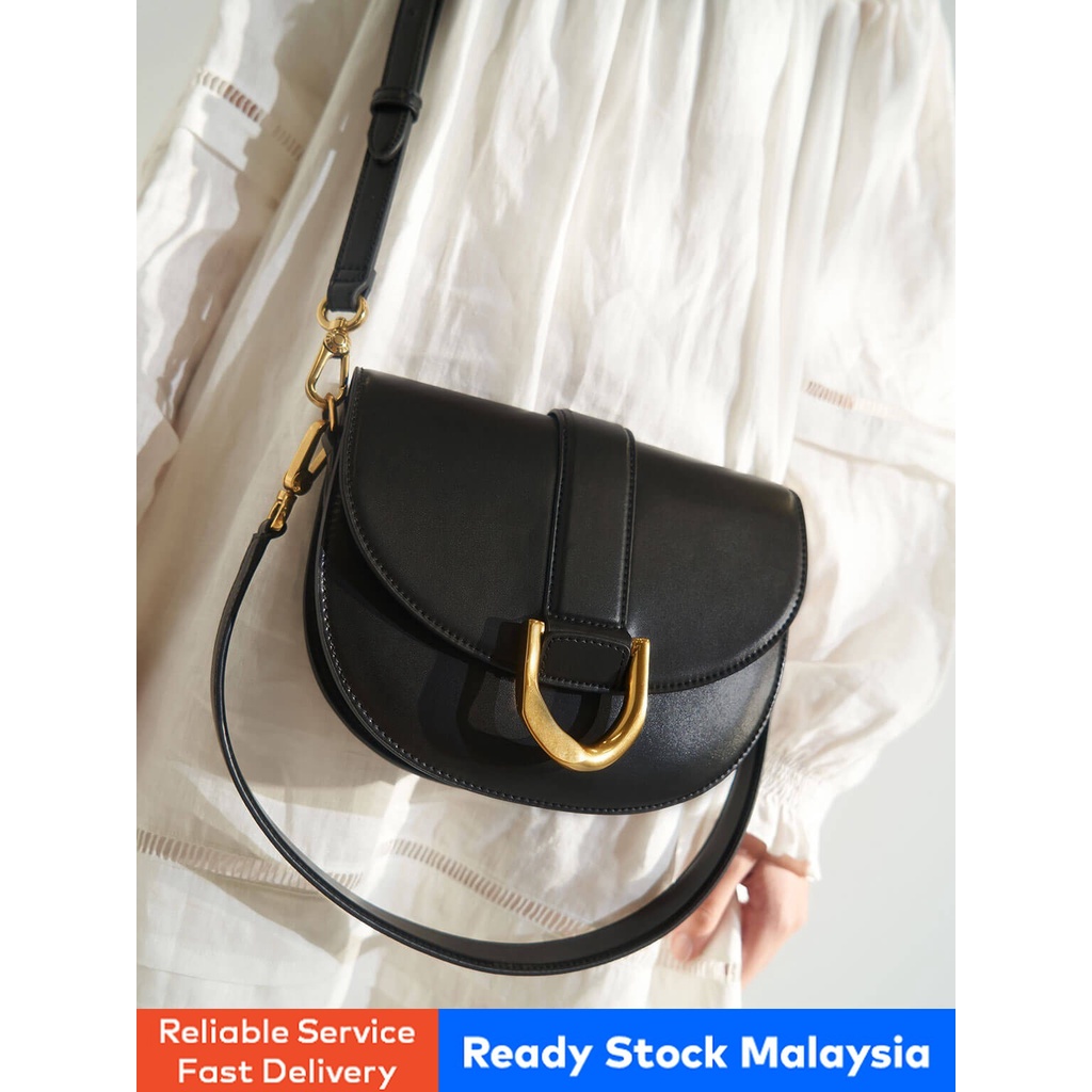 Metallic buckle saddle bag sale
