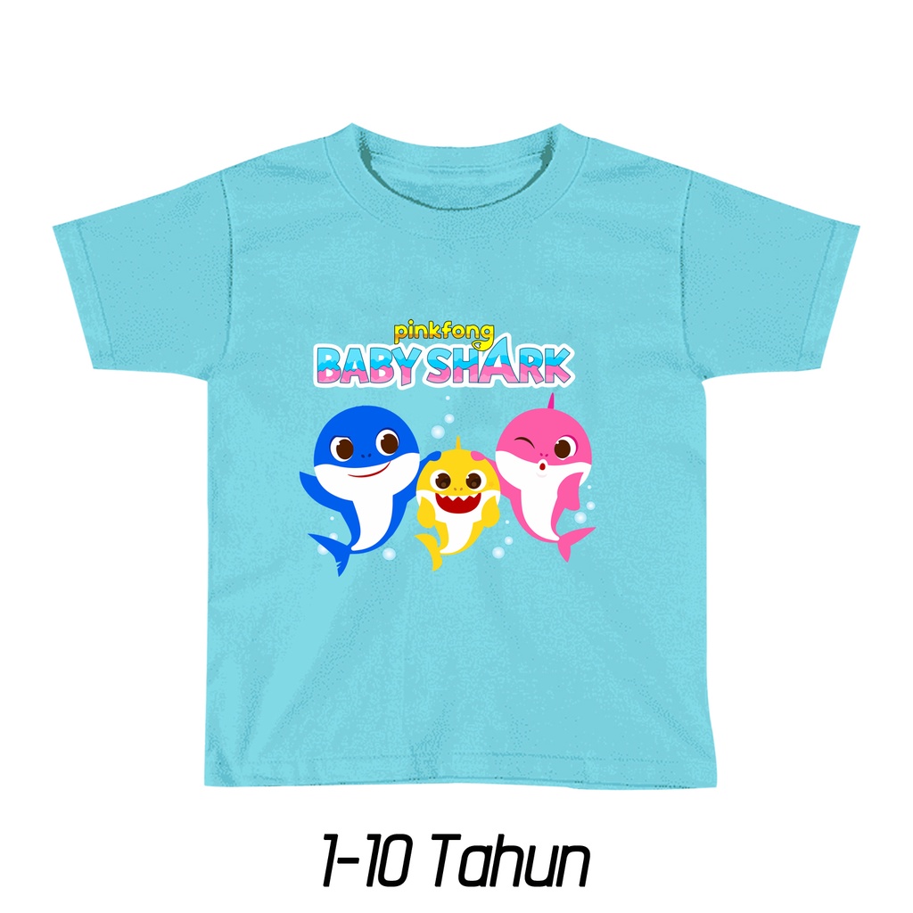 KATUN Ali Ash Children's T-Shirt Baby Shark pinkfong Blue Whale Sea