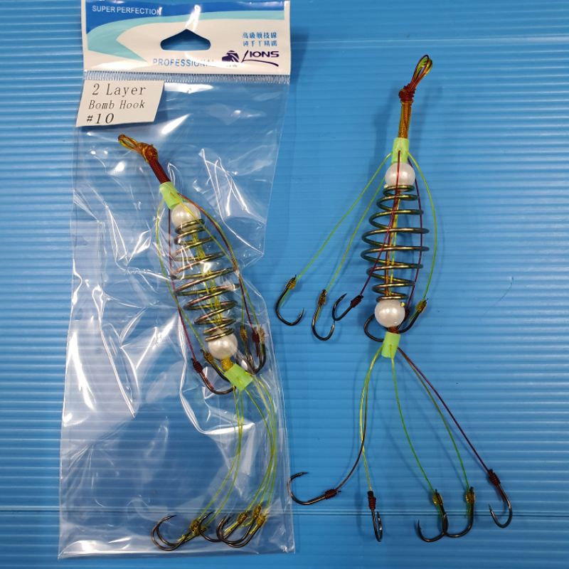 LIONS 2LAYER BOMB HOOK MATA BOOM MATA RAMBAI 10MATA KAIL IKAN AIR TAWAR ...