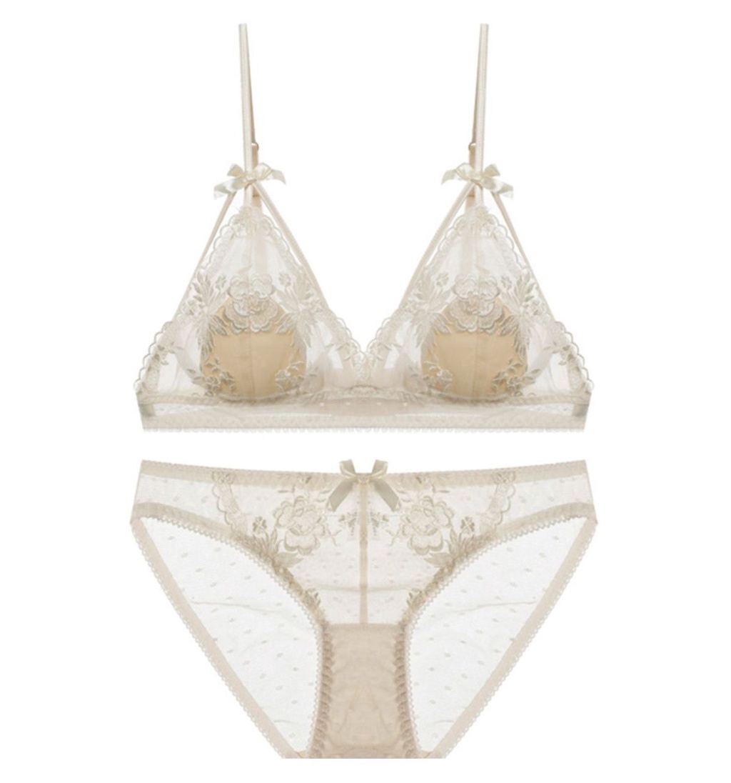 【READY STOCK】 Japanese Three-Point Bra Underwear Lace Two-Piece Suit ...