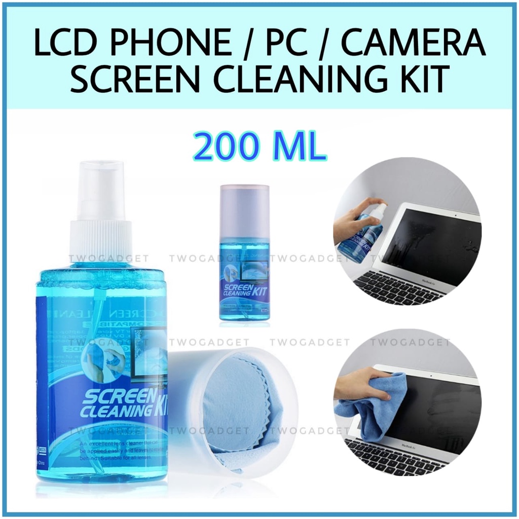 Screen Cleaner Gaming Smooth(Phone/Laptop/PC/Computer/Monitor/TV/LED/LCD)Liquid  Spray Protector Mobile Cleaning Kit