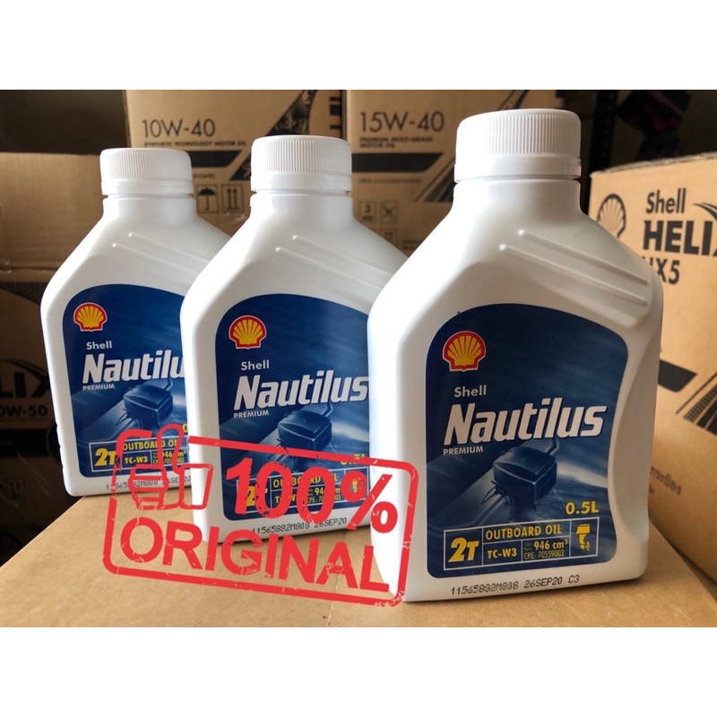 Shell Nautilus Premium 2T 0.5 Liter (SIRIM) 100% Original | Shopee Malaysia