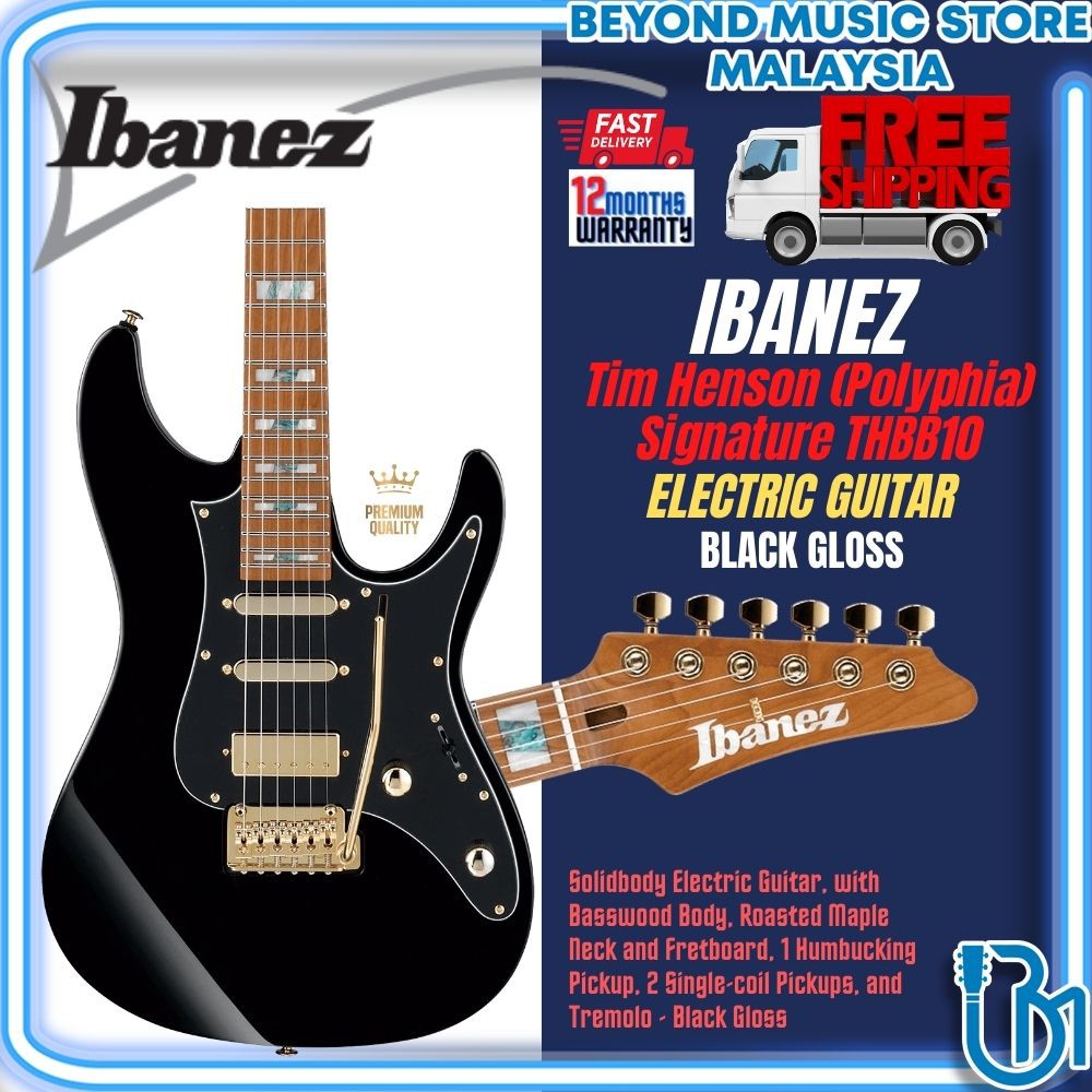 Ibanez Tim Henson Polyphia Signature THBB10 Black Gloss
