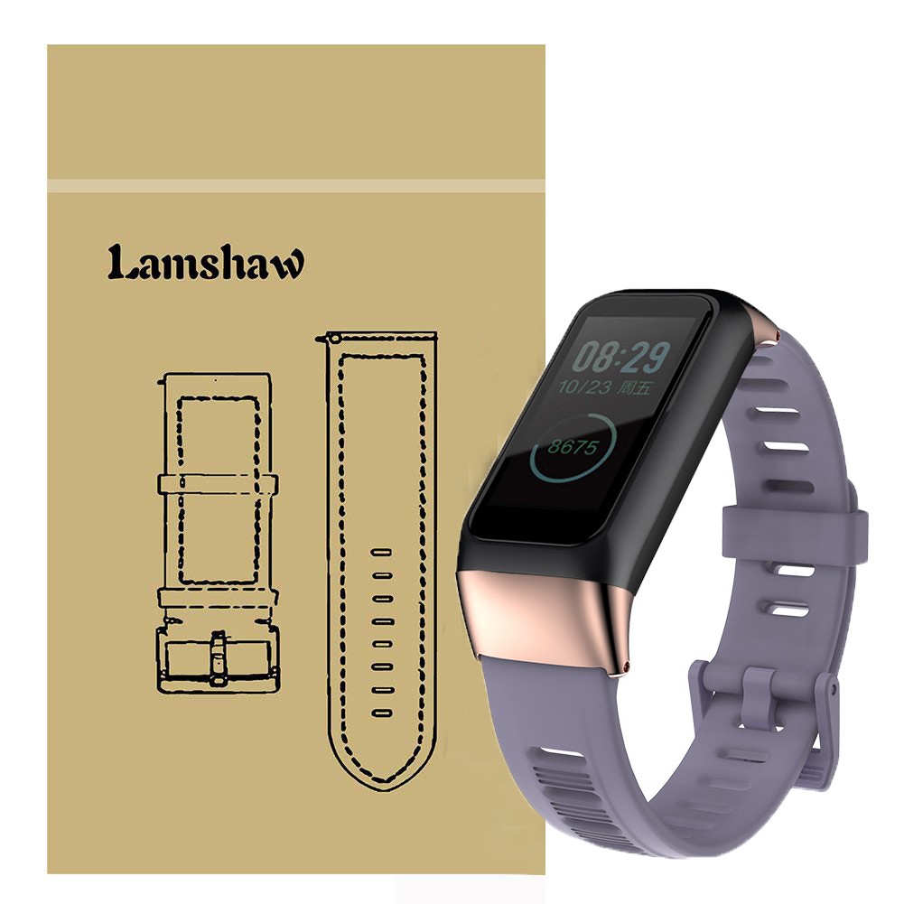 for Amazfit Band 2 Band Lamshaw Classic Silicone Replacement Band