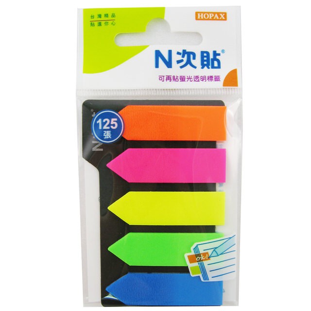 N Times Stickers 66503 Transparent Fluorescent Can Be Labeled Re