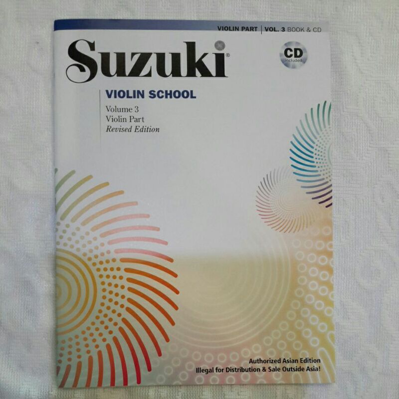 Suzuki Violin School Volume 3 Violin Part Revised Edition (CD Included ...