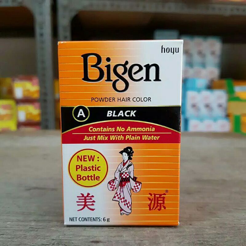 Bigen Black Hair Color Powder Shopee Malaysia 3381