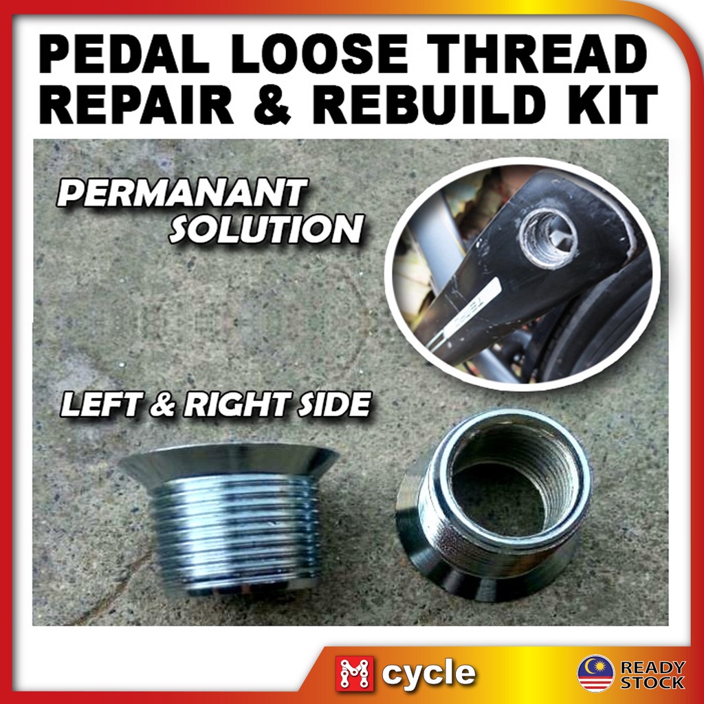 Rethread discount pedal crank