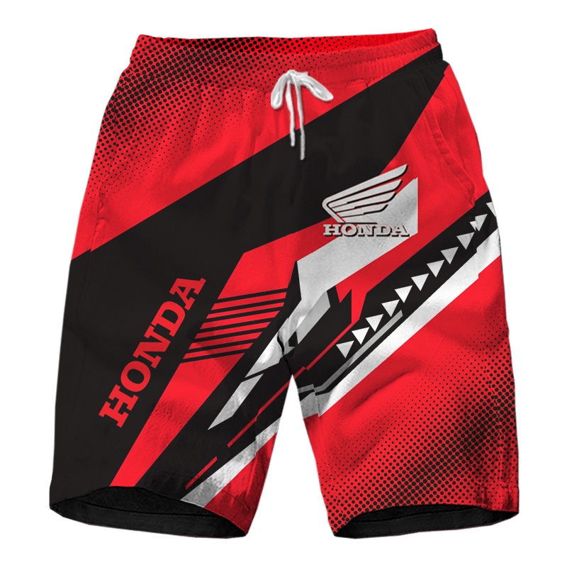 Summer Fashion New Honda 3D Print Men s Sportswear Board Shorts HRC Motorcycle Racing Fashion Beach Shorts Boys Pants Shopee Malaysia