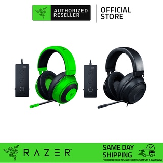 Razer Kraken - Cross-Platform Wired Gaming Headset (Custom Tuned 50mm  Drivers, Unidirectional Microphone, 3.5mm Cable with in-line Controls,  Cross