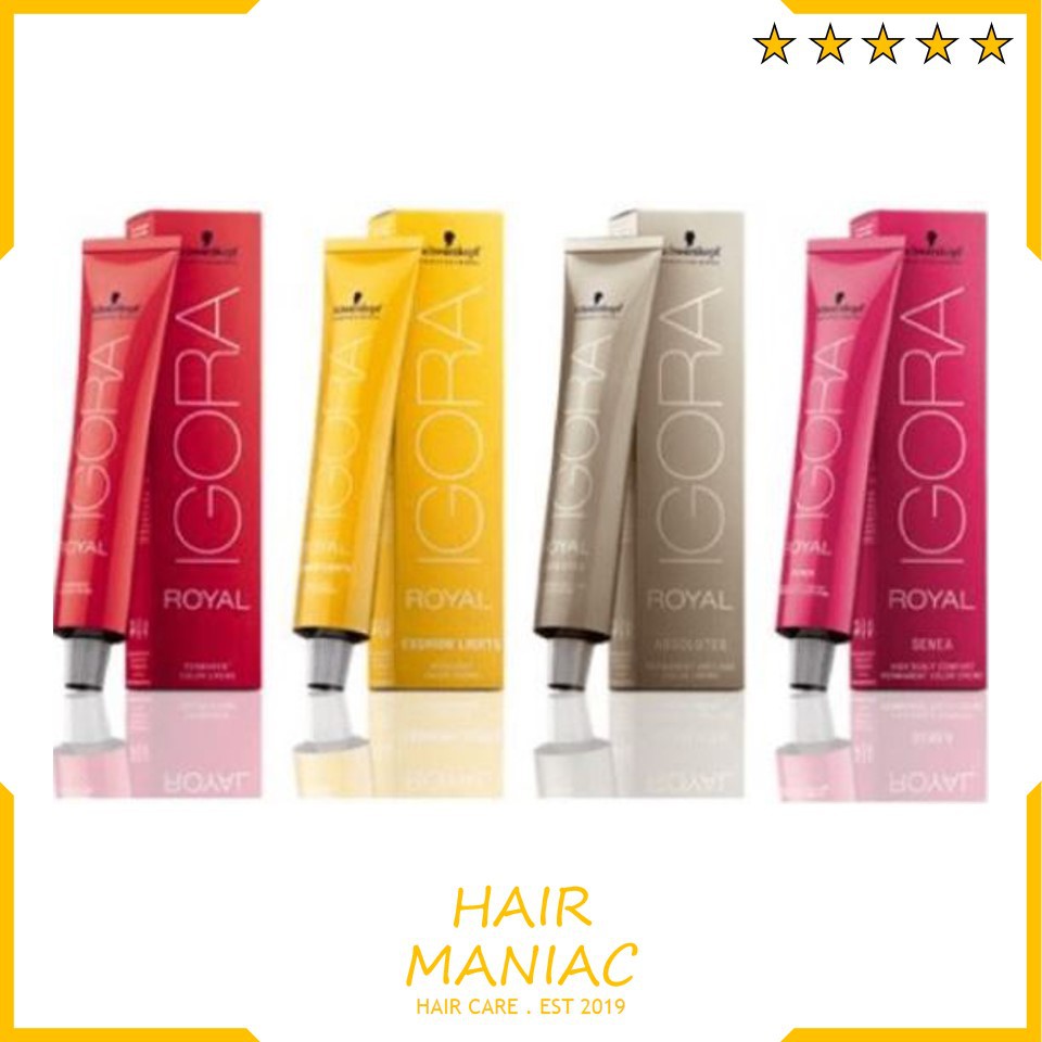 Schwarzkopf Igora Royal Permanent Hair Dye / Hair Color 60ml | Shopee