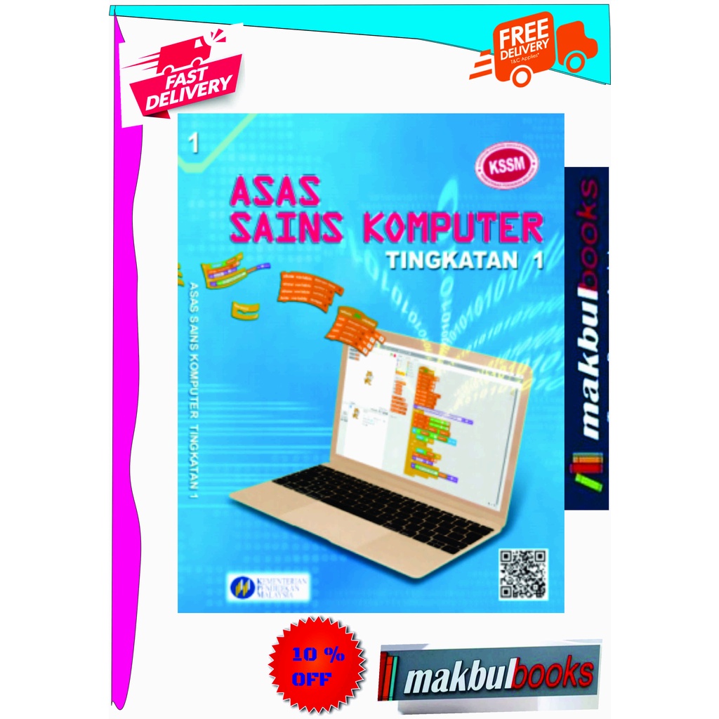 ASAS SAINS KOMPUTER TINGKATAN 1 -BUKU TEKS | Shopee Malaysia