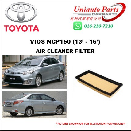 TOYOTA VIOS NCP150 (13' - 16') AIR CLEANER FILTER | Shopee Malaysia