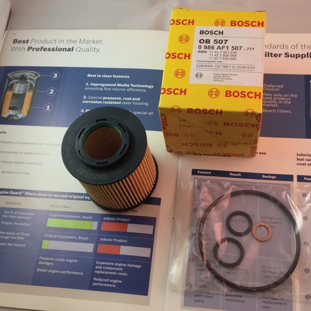 BOSCH ENGINE OIL FILTER for BMW E60 520i E90 320i E84 X1 SDRIVE18i E87 ...