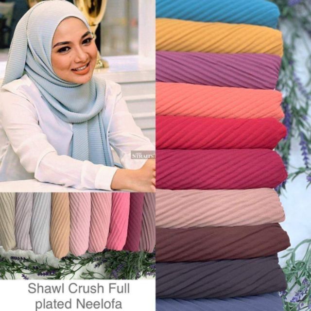 neelofa instant shawl
