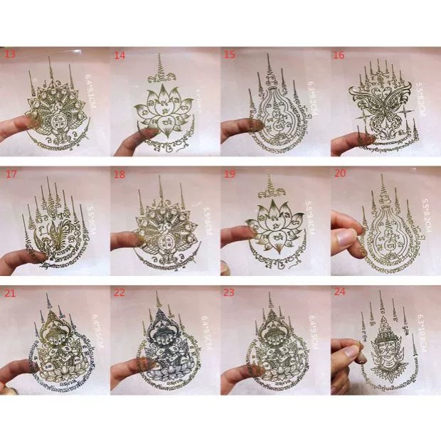 🌞RARE🌞Thailland Buddha Metal Sticker Series #3 已开光 高级金属材质 泰国佛牌 经咒 金属贴 ...