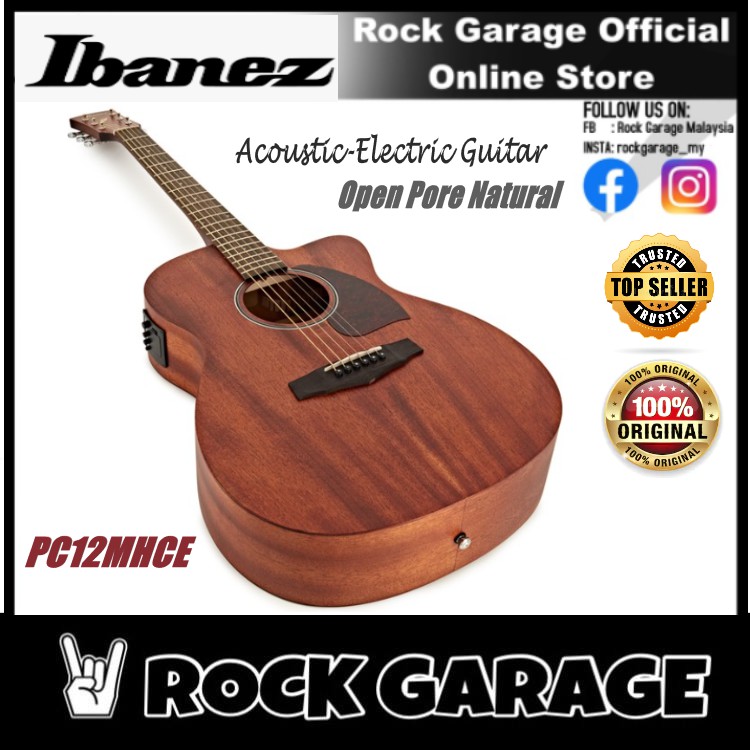 Ibanez Pc12mhce Performance Acoustic Electric Guitar Open Pore Naturalopn Shopee Malaysia 