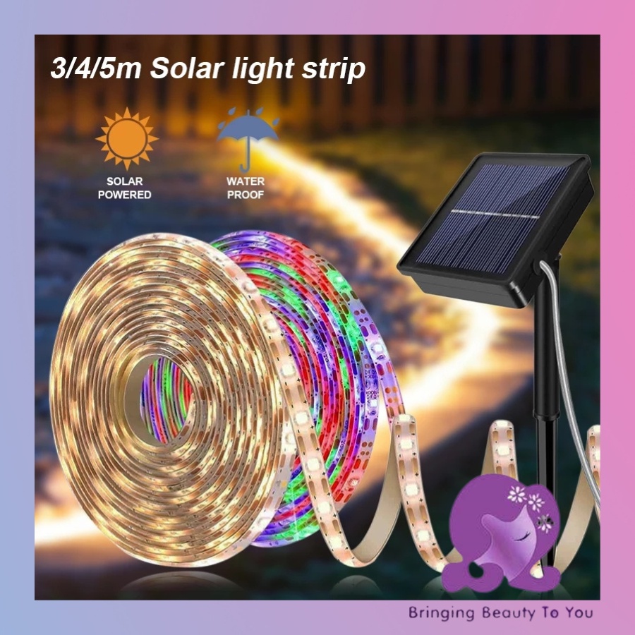 💜 Beauty 2u 💜 🇲🇾 3M SMD2835 150Led Stripe Solar String Light 2 Mode ...