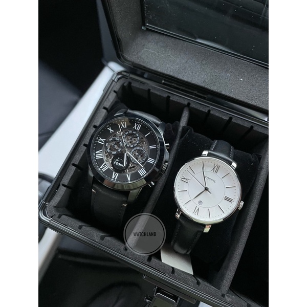 Fossil Mechanical Automatic me3028 es3972 Jacqueline series Couple set Shopee Malaysia