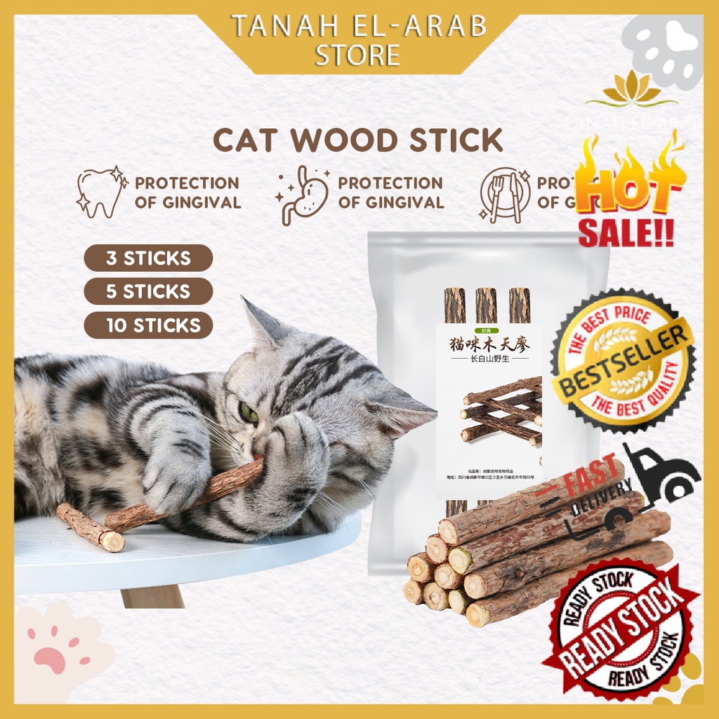 Catnip Wood Matatabi Cat Treats Teeth Molar Cleaning Cat Chew Stick